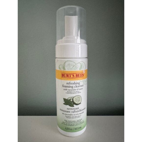 Burt's Bees Refreshing Foaming Cleanser Cucumber & Mint 4.8oz- NEW - Picture 1 of 4